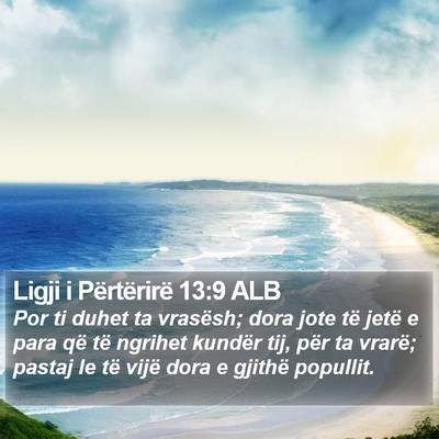 Ligji i Përtërirë 13:9 ALB Bible Verse Image