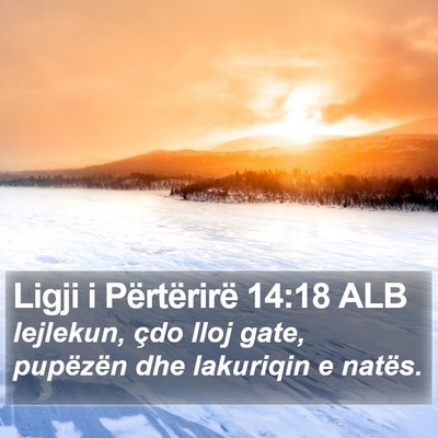 Ligji i Përtërirë 14:18 ALB Bible Verse Image