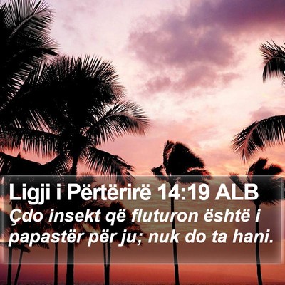 Ligji i Përtërirë 14:19 ALB Bible Verse Image