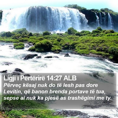 Ligji i Përtërirë 14:27 ALB Bible Verse Image