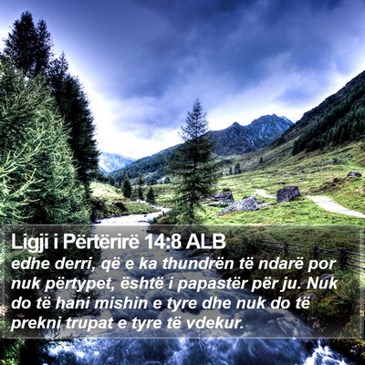 Ligji i Përtërirë 14:8 ALB Bible Verse Image