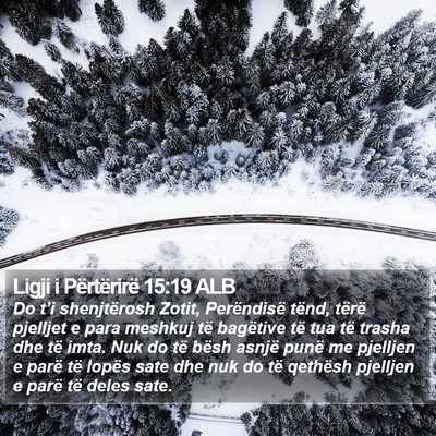 Ligji i Përtërirë 15:19 ALB Bible Verse Image