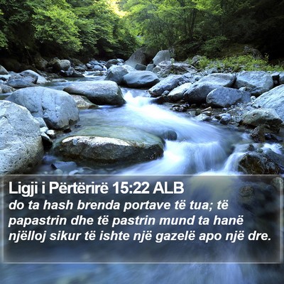Ligji i Përtërirë 15:22 ALB Bible Verse Image