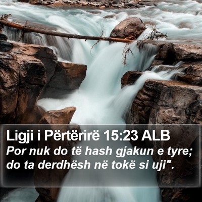 Ligji i Përtërirë 15:23 ALB Bible Verse Image
