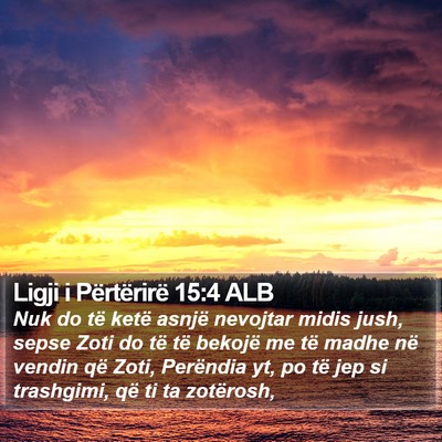 Ligji i Përtërirë 15:4 ALB Bible Verse Image