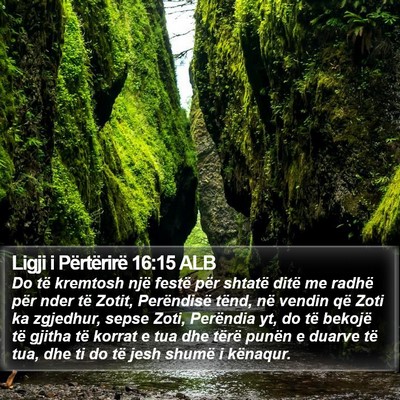 Ligji i Përtërirë 16:15 ALB Bible Verse Image