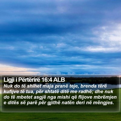 Ligji i Përtërirë 16:4 ALB Bible Verse Image