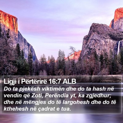 Ligji i Përtërirë 16:7 ALB Bible Verse Image