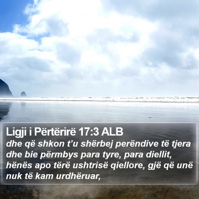 Ligji i Përtërirë 17:3 ALB Bible Verse Image