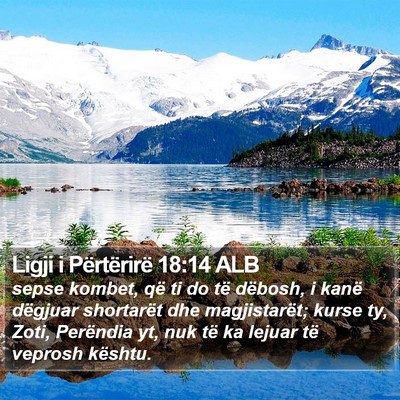 Ligji i Përtërirë 18:14 ALB Bible Verse Image