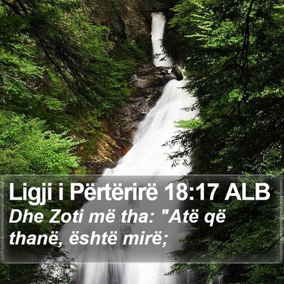 Ligji i Përtërirë 18:17 ALB Bible Verse Image