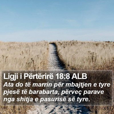 Ligji i Përtërirë 18:8 ALB Bible Verse Image