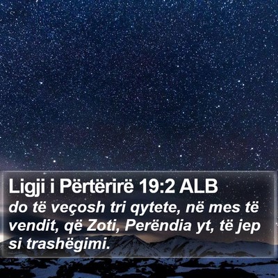 Ligji i Përtërirë 19:2 ALB Bible Verse Image