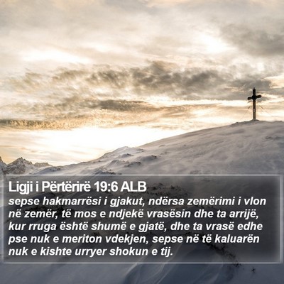 Ligji i Përtërirë 19:6 ALB Bible Verse Image