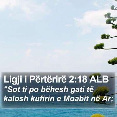 Ligji i Përtërirë 2:18 ALB Bible Verse Image