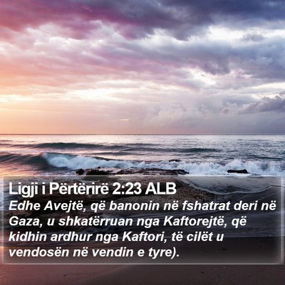 Ligji i Përtërirë 2:23 ALB Bible Verse Image