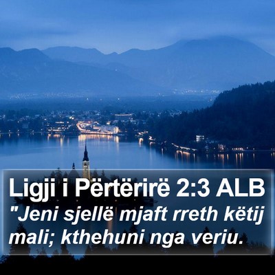 Ligji i Përtërirë 2:3 ALB Bible Verse Image