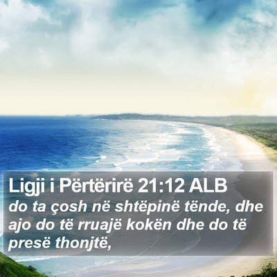 Ligji i Përtërirë 21:12 ALB Bible Verse Image