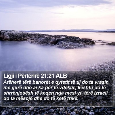 Ligji i Përtërirë 21:21 ALB Bible Verse Image
