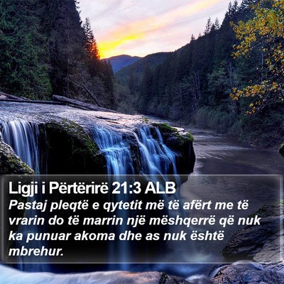 Ligji i Përtërirë 21:3 ALB Bible Verse Image
