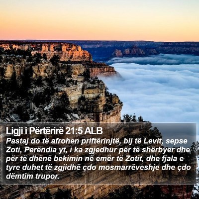 Ligji i Përtërirë 21:5 ALB Bible Verse Image