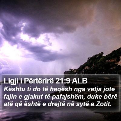 Ligji i Përtërirë 21:9 ALB Bible Verse Image