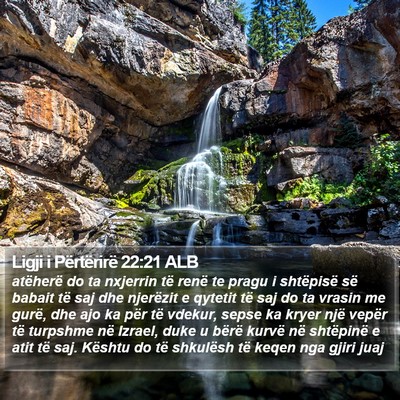 Ligji i Përtërirë 22:21 ALB Bible Verse Image