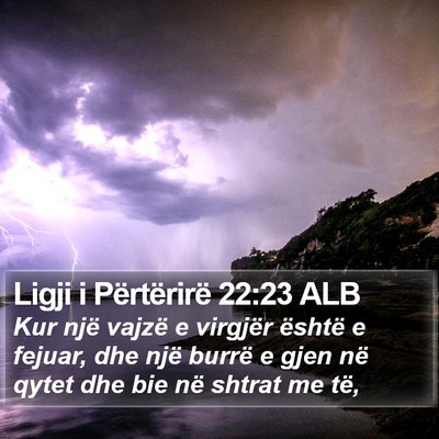 Ligji i Përtërirë 22:23 ALB Bible Verse Image