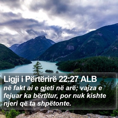 Ligji i Përtërirë 22:27 ALB Bible Verse Image