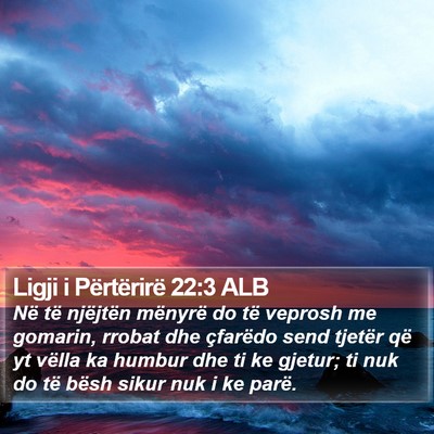Ligji i Përtërirë 22:3 ALB Bible Verse Image