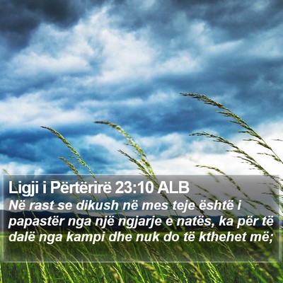 Ligji i Përtërirë 23:10 ALB Bible Verse Image