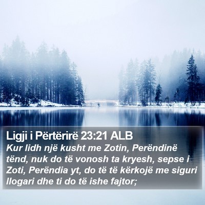 Ligji i Përtërirë 23:21 ALB Bible Verse Image