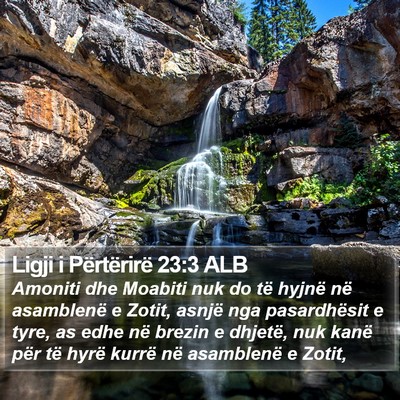 Ligji i Përtërirë 23:3 ALB Bible Verse Image