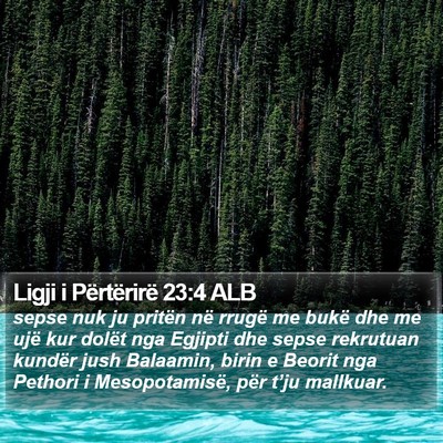 Ligji i Përtërirë 23:4 ALB Bible Verse Image