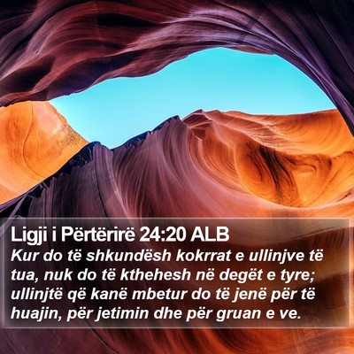 Ligji i Përtërirë 24:20 ALB Bible Verse Image