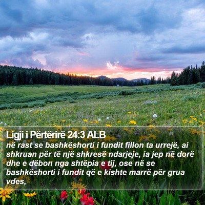 Ligji i Përtërirë 24:3 ALB Bible Verse Image