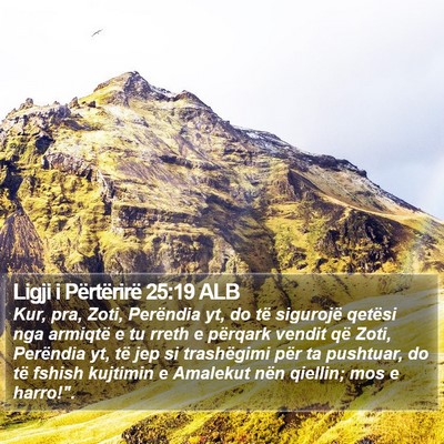Ligji i Përtërirë 25:19 ALB Bible Verse Image