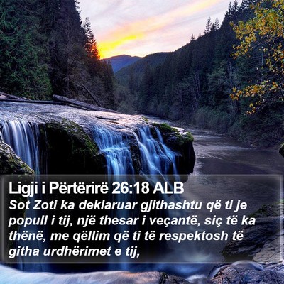 Ligji i Përtërirë 26:18 ALB Bible Verse Image