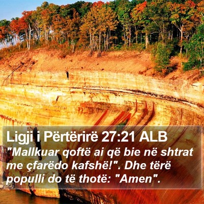 Ligji i Përtërirë 27:21 ALB Bible Verse Image