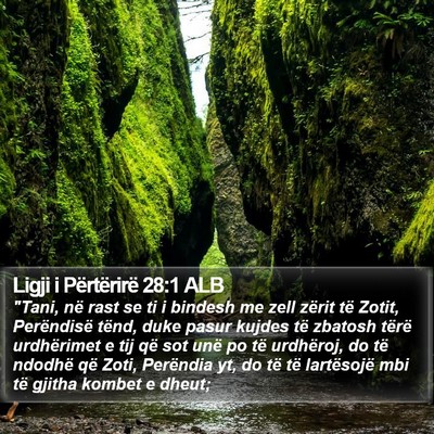 Ligji i Përtërirë 28:1 ALB Bible Verse Image