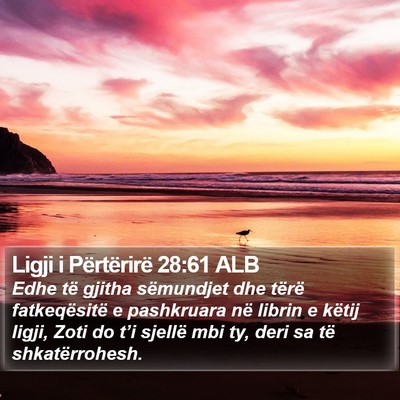 Ligji i Përtërirë 28:61 ALB Bible Verse Image