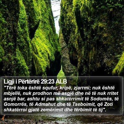 Ligji i Përtërirë 29:23 ALB Bible Verse Image