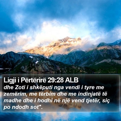 Ligji i Përtërirë 29:28 ALB Bible Verse Image