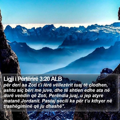 Ligji i Përtërirë 3:20 ALB Bible Verse Image