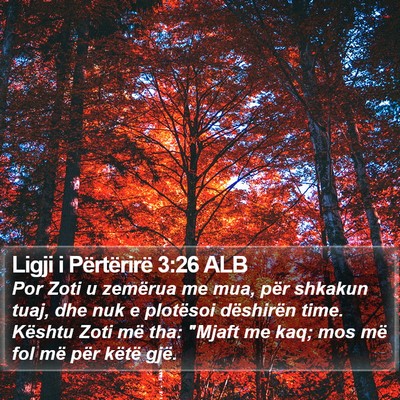 Ligji i Përtërirë 3:26 ALB Bible Verse Image