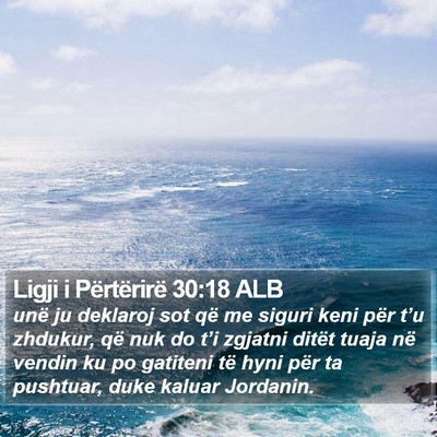 Ligji i Përtërirë 30:18 ALB Bible Verse Image