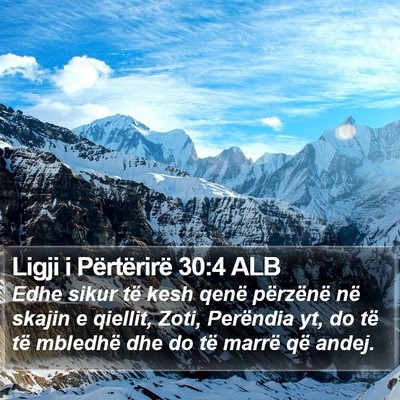 Ligji i Përtërirë 30:4 ALB Bible Verse Image