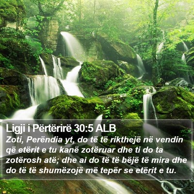 Ligji i Përtërirë 30:5 ALB Bible Verse Image