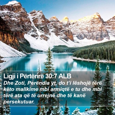 Ligji i Përtërirë 30:7 ALB Bible Verse Image