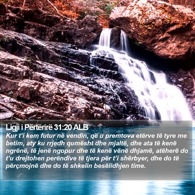 Ligji i Përtërirë 31:20 ALB Bible Verse Image